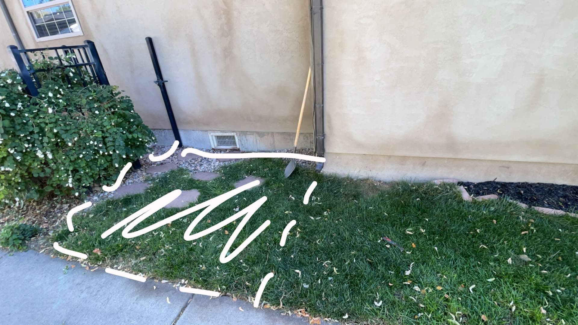 Gallery photos for Grassy Area Transformed into Elegant Rock & Paver Path: Image #4