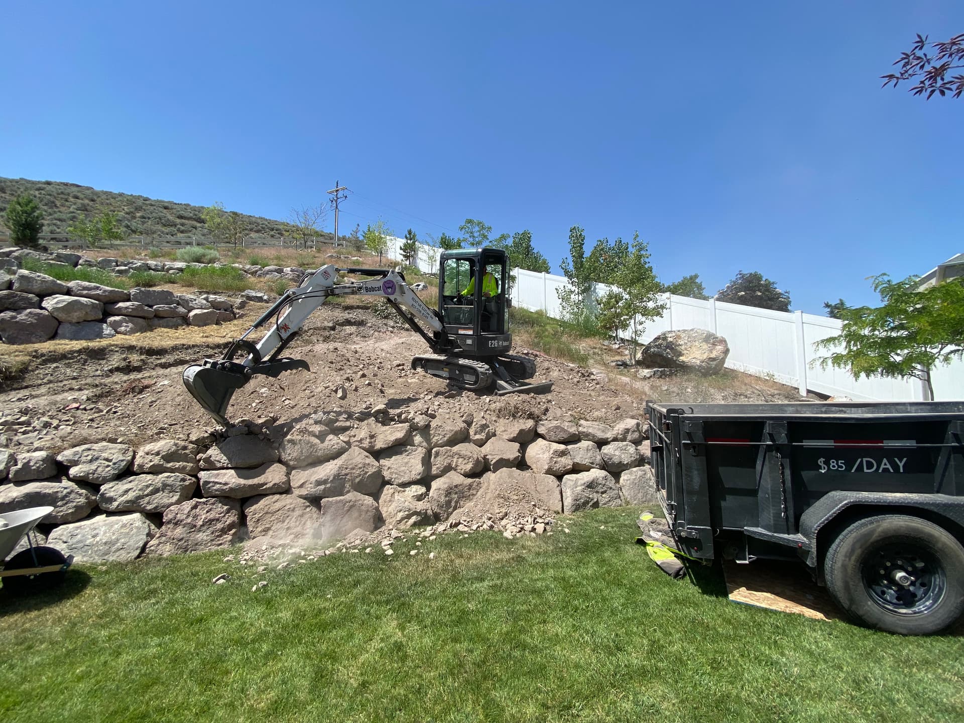 Gallery photos for Excavation and Land Clearing for a Hillside in Saratoga Springs: Image #3