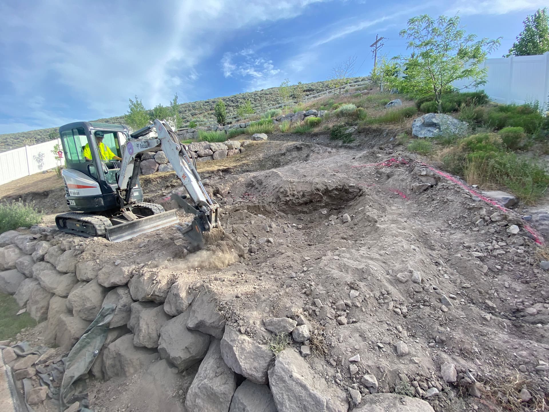 Gallery photos for Excavation and Land Clearing for a Hillside in Saratoga Springs: Image #4