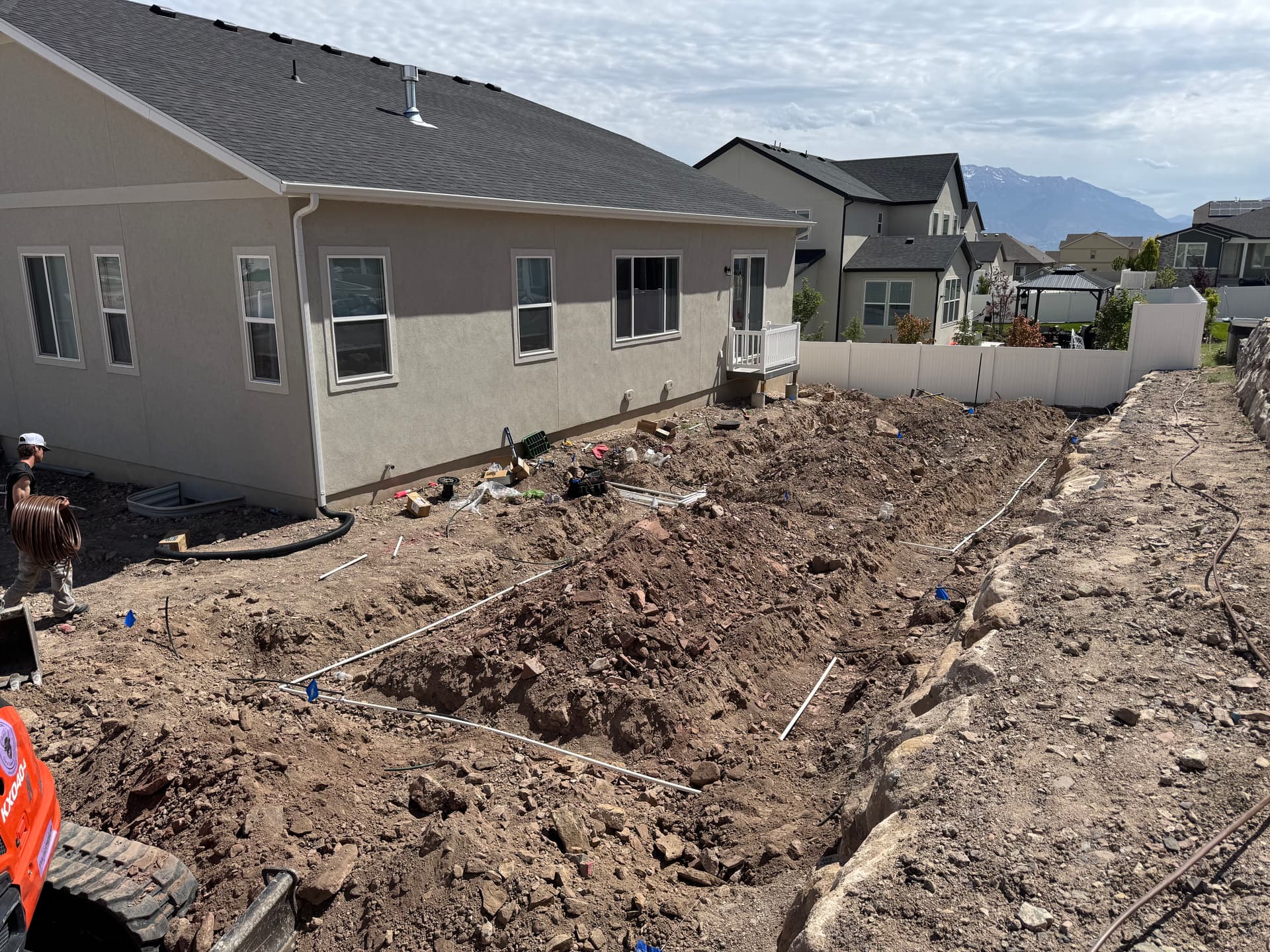 Gallery photos for Full Backyard Irrigation Install From the Ground Up: Image #1