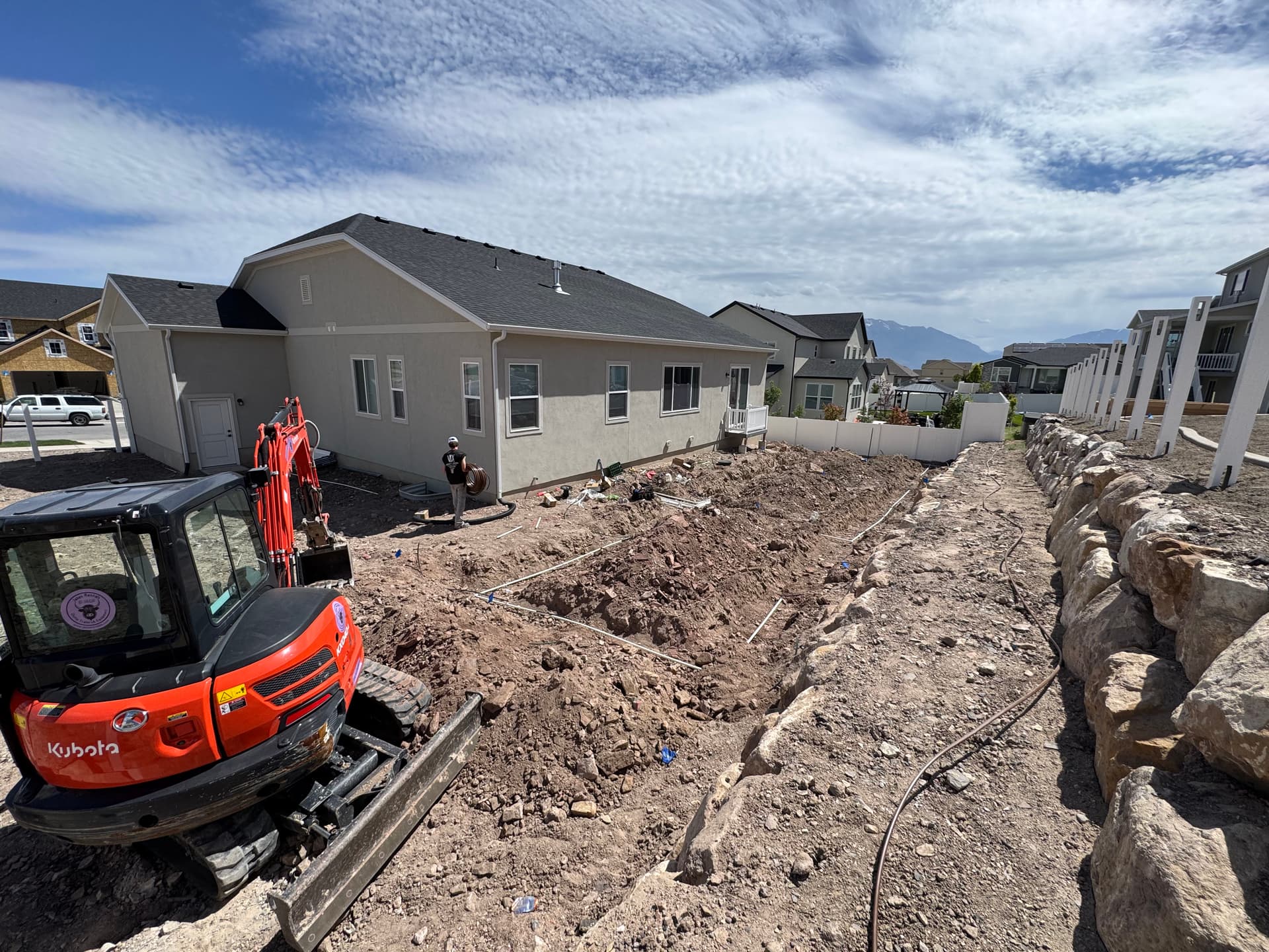 Gallery photos for Full Backyard Irrigation Install From the Ground Up: Image #2