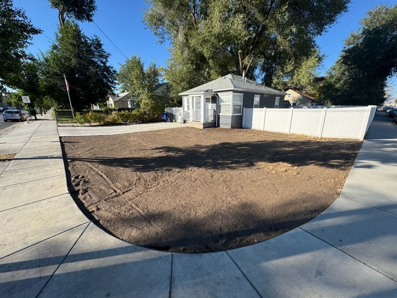 Yard Grading and Sod Prep Completed image