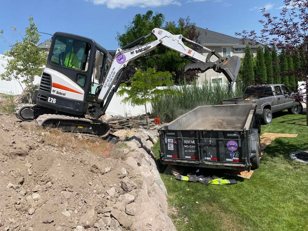 Excavation and Land Clearing for a Hillside in Saratoga Springs image