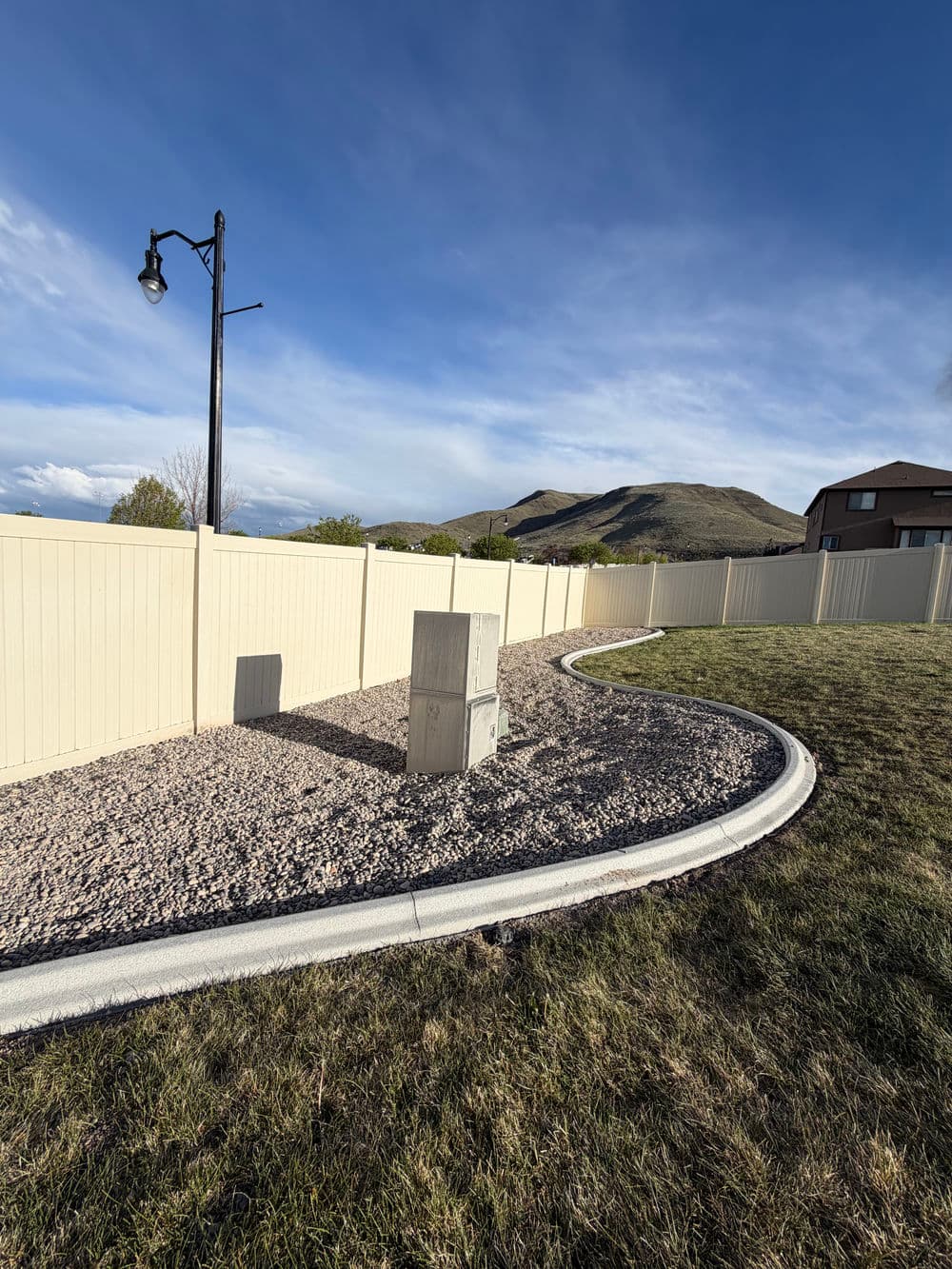Gallery photos for River Rock Xeriscaping with Concrete Curbing and Retaining Wall in Herriman: Image #5