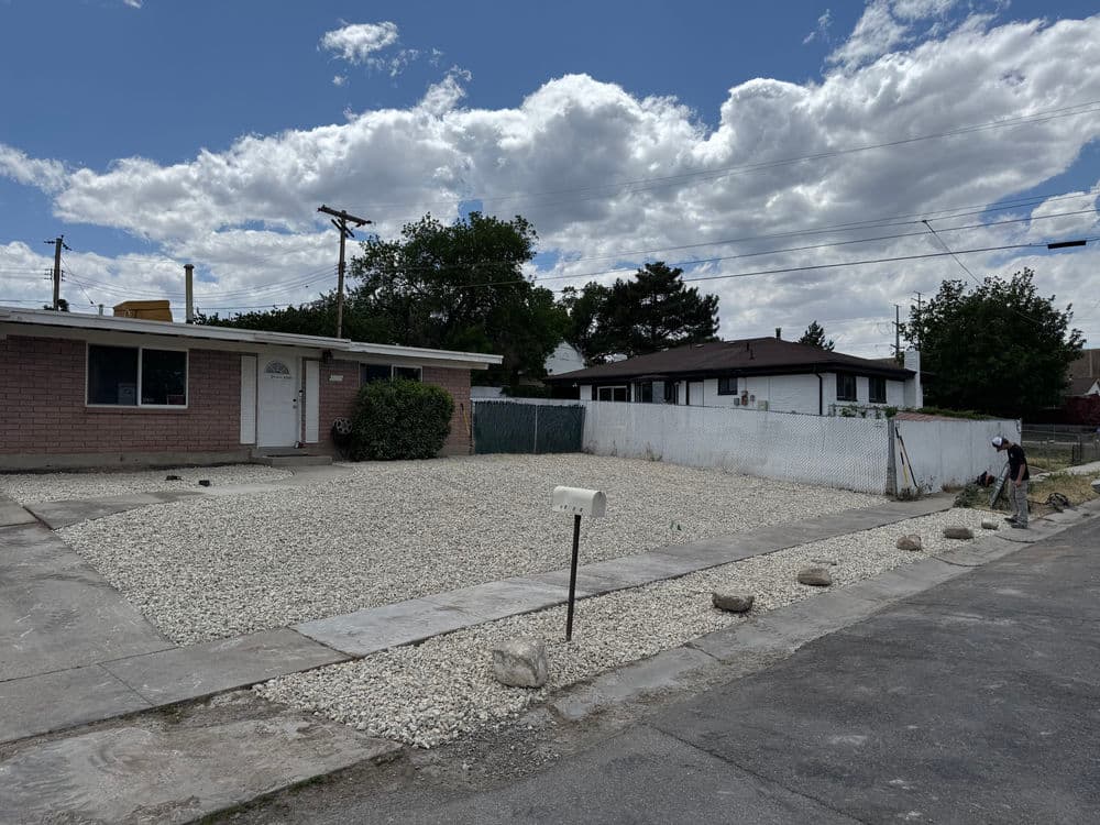 Full Xeriscape Rock Install in West Valley City image