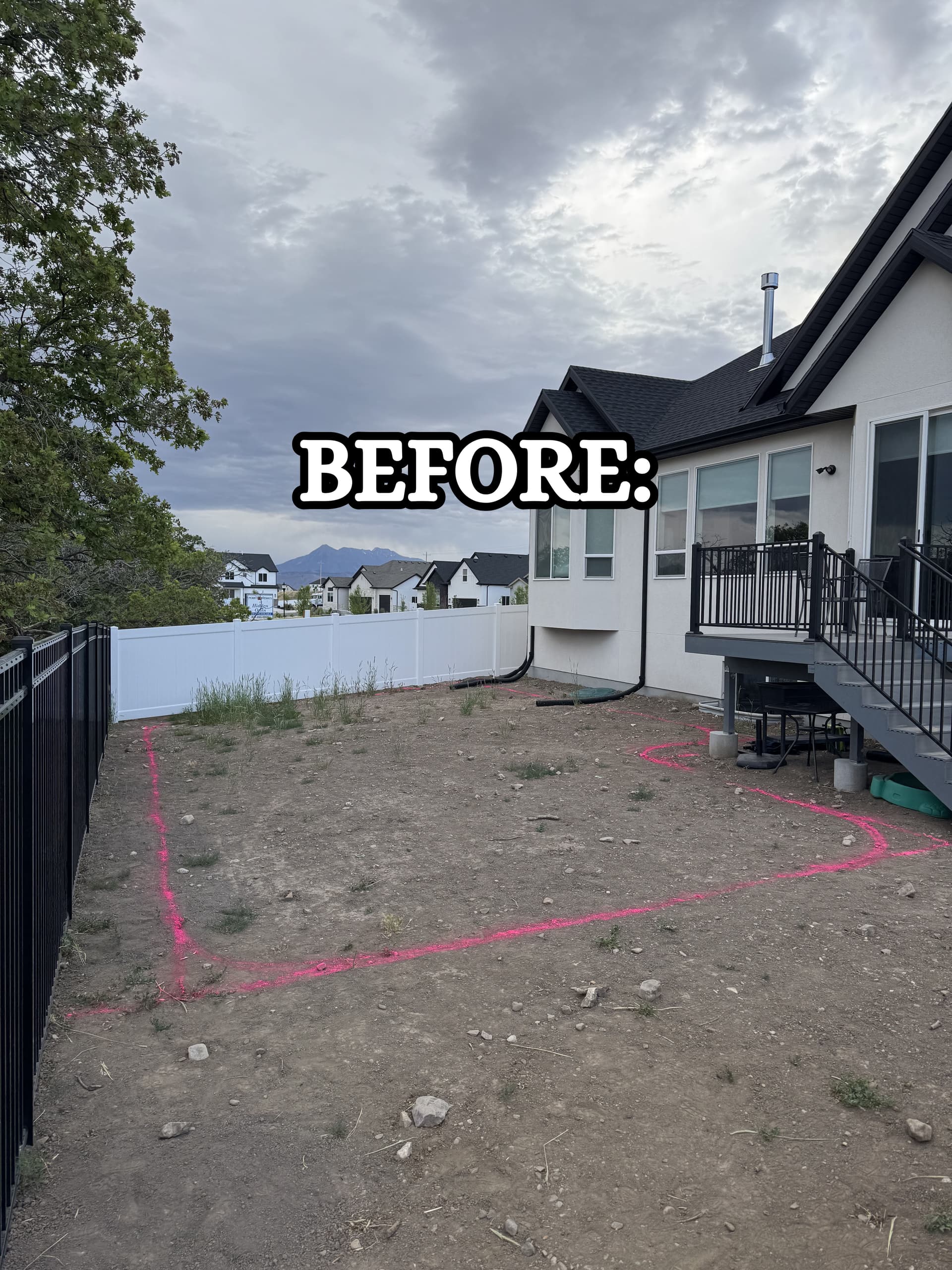 Gallery photos for Herriman Backyard Goes From Bare Dirt to Fresh Sod and Sprinklers: Image #8