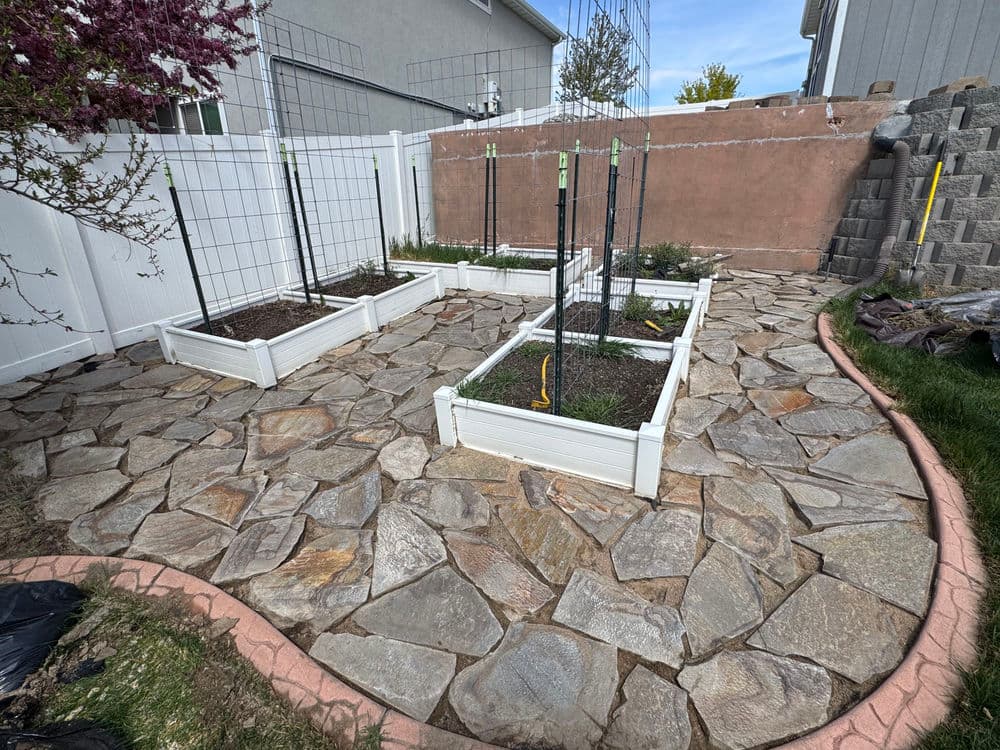 Gallery photos for Flagstone Patio Gets Fresh Polymeric Sand in West Jordan: Image #2