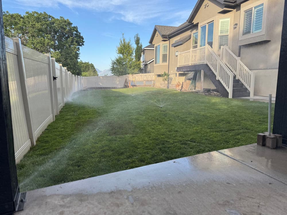 Gallery photos for Full Backyard Overhaul - New Sprinklers, Grading, and Sod in Herriman: Image #3